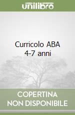 Curricolo ABA 4-7 anni libro