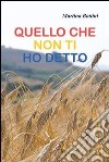 Quello che non ti ho detto libro