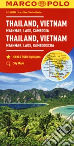 Thailandia, Vietnam. Myanmar, Laos, Cambogia 1:2.500.000. Ediz. multilingue libro