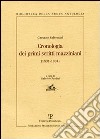 Cronologia dei primi scritti mazziniani (1831-1834) libro