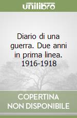 Diario di una guerra. Due anni in prima linea. 1916-1918 libro