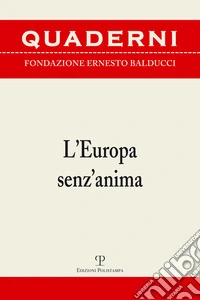 L'Europa senz'anima libro