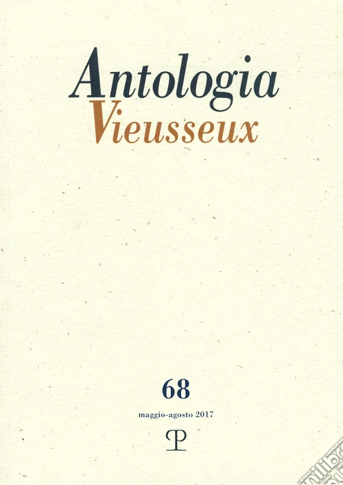 Antologia Vieusseux (2017). Vol. 68