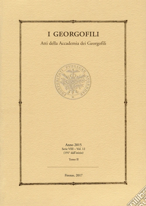 I georgofili (2015). Vol. 12