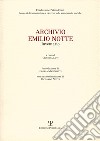 Archivio. Emilio Notte libro