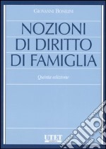 Nozioni di diritto di famiglia libro