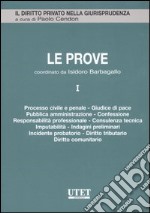 Le prove. Vol. 1: Processo civile e penale, giudice di pace, pubblica amministrazione, confessione, responsabilità professionale... libro