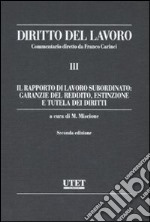 Diritto del lavoro. Vol. 3: Il rapporto di lavoro subordinato: garanzie del reddito, estinzione e tutela dei diritti libro