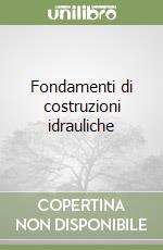 Fondamenti di costruzioni idrauliche libro