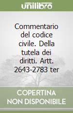 Commentario del codice civile. Della tutela dei diritti. Artt. 2643-2783 ter libro