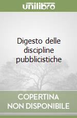 Digesto delle discipline pubblicistiche libro