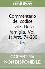 Commentario del codice civile. Della famiglia. Vol. 1: Artt. 74-230 ter libro