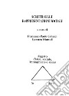 Scritti sulle rappresentazioni sociali libro di Colucci Paolo F.