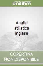 Analisi stilistica inglese libro