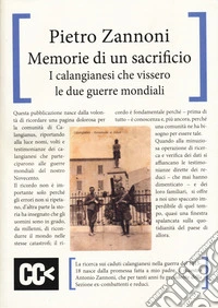 Memorie di un sacrificio. I calangianesi che vissero le due guerre mondiali libro