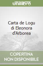 Carta de Logu di Eleonora d'Arborea libro