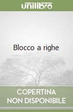 Blocco a righe libro