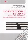 Violenza sessuale e stalking libro