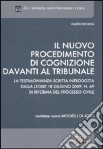 Il nuovo procedimento di cognizione davanti al tribunale libro