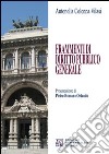 Frammenti di diritto pubblico generale libro