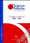 Agenda accademica 2005-2006. Facoltà di scienze politiche Torino libro