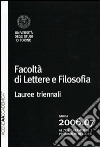 Agenda accademica 2006-2007 Facoltà di lettere e filosofia Torino. Lauree triennali libro