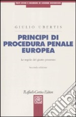 Principi di procedura penale europea. Le regole del giusto processo libro