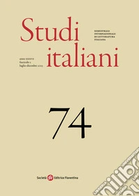 Studi italiani. Semestrale internazionale di letteratura italiana (2025). Vol. 74 libro