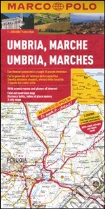 Umbria, Marche 1:200.000. Ediz. multilingue libro