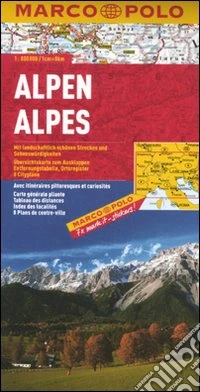 Alpi 1:800.000. Ediz. multilingue