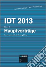 IDT 2013. Hauptvorträge libro