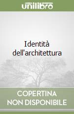 Identità dell'architettura libro