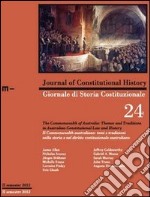 Giornale di storia costituzionale. Ediz. italiana e inglese. Vol. 24 libro