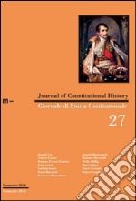 Giornale di storia costituzionale. Ediz. italiana e inglese. Vol. 27 libro