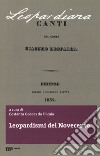 Leopardismi del Novecento libro