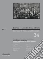 Giornale di storia costituzionale. Ediz. italiana e inglese (2017). Vol. 34: Sovranità e Costituzione: nodi storici e prospettive contemporanee libro