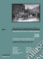 Giornale di storia Costituzionale (2019). Ediz. bilingue. Vol. 38: Costituzione e mutamento-Constitution and change libro