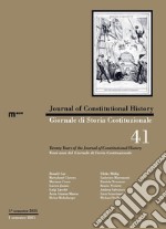 Giornale di storia Costituzionale-Journal of Constitutional history (2021). Ediz. bilingue. Vol. 41 libro