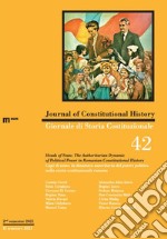 Giornale di storia Costituzionale-Journal of Constitutional history (2021). Ediz. bilingue. Vol. 42 libro