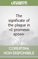 The significate of the plague in «I promessi sposi» libro