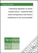 Il fenomeno migratorio. Le recenti sanzioni penali, i mutamenti della realtà metropolitana e del diritto di cittadinanza in una società legale libro