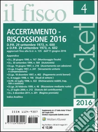 Accertamento e riscossione 2016