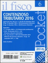 Contenzioso tributario 2016