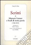 Scritti. Vol. 2: Memmorie letture e studi di storia patria (1846-1848) libro