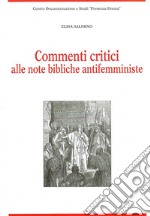 Commenti critici alle note bibliche antifemministe libro