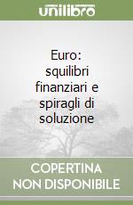 Euro: squilibri finanziari e spiragli di soluzione libro