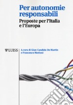 Per autonomie responsabili libro