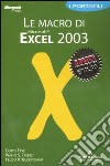 Le macro di Excel 2003 libro