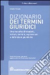 Dizionario dei termini giuridici libro