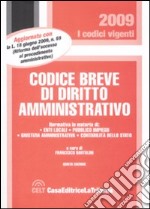 Codice breve di diritto amministrativo libro